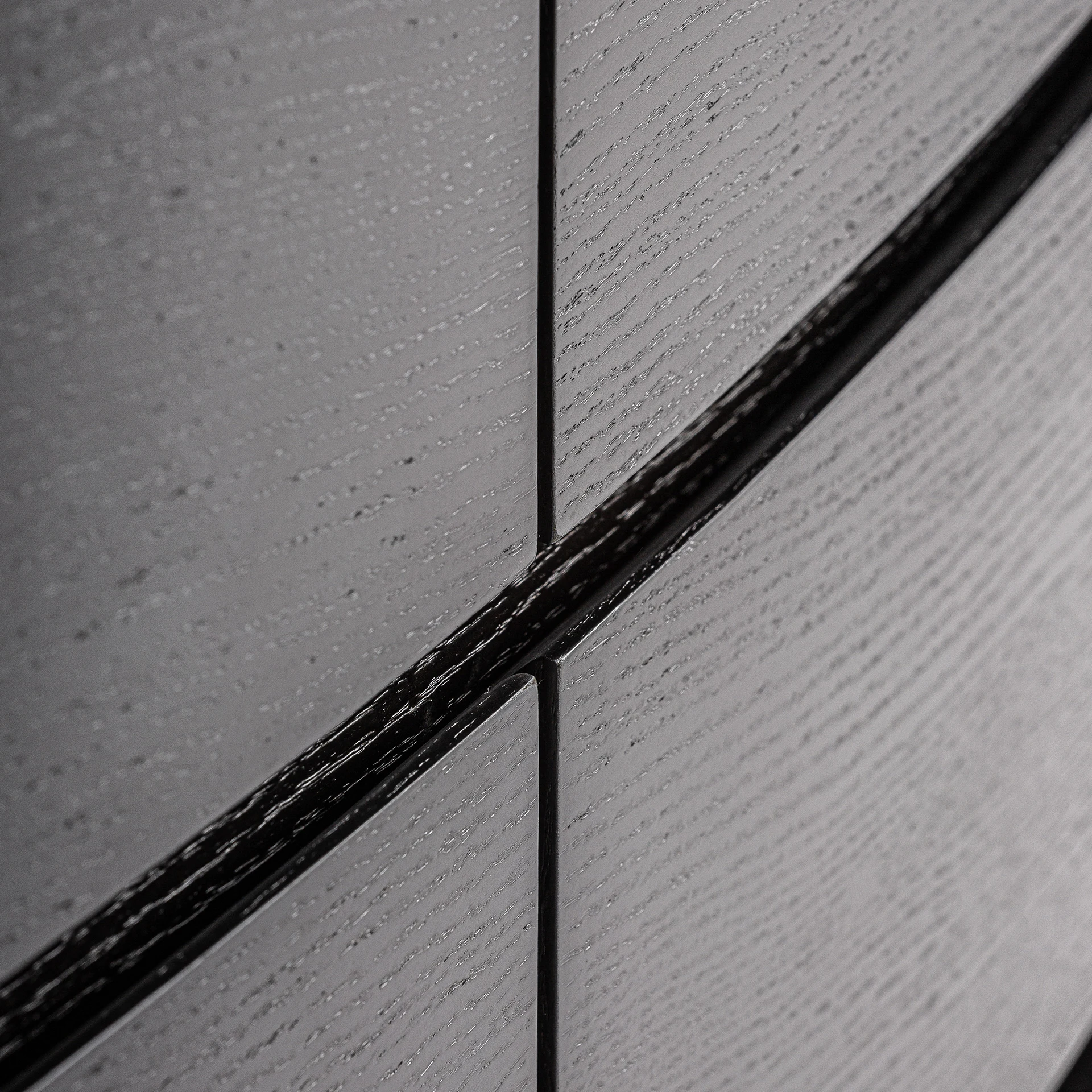 Comoda cu Sertare din Furnir de Stejar, Piatra Sinterizata si Contraplacat, Negru, 140x45x75 cm, Stil Contemporan - VicalHome 36390 [33]