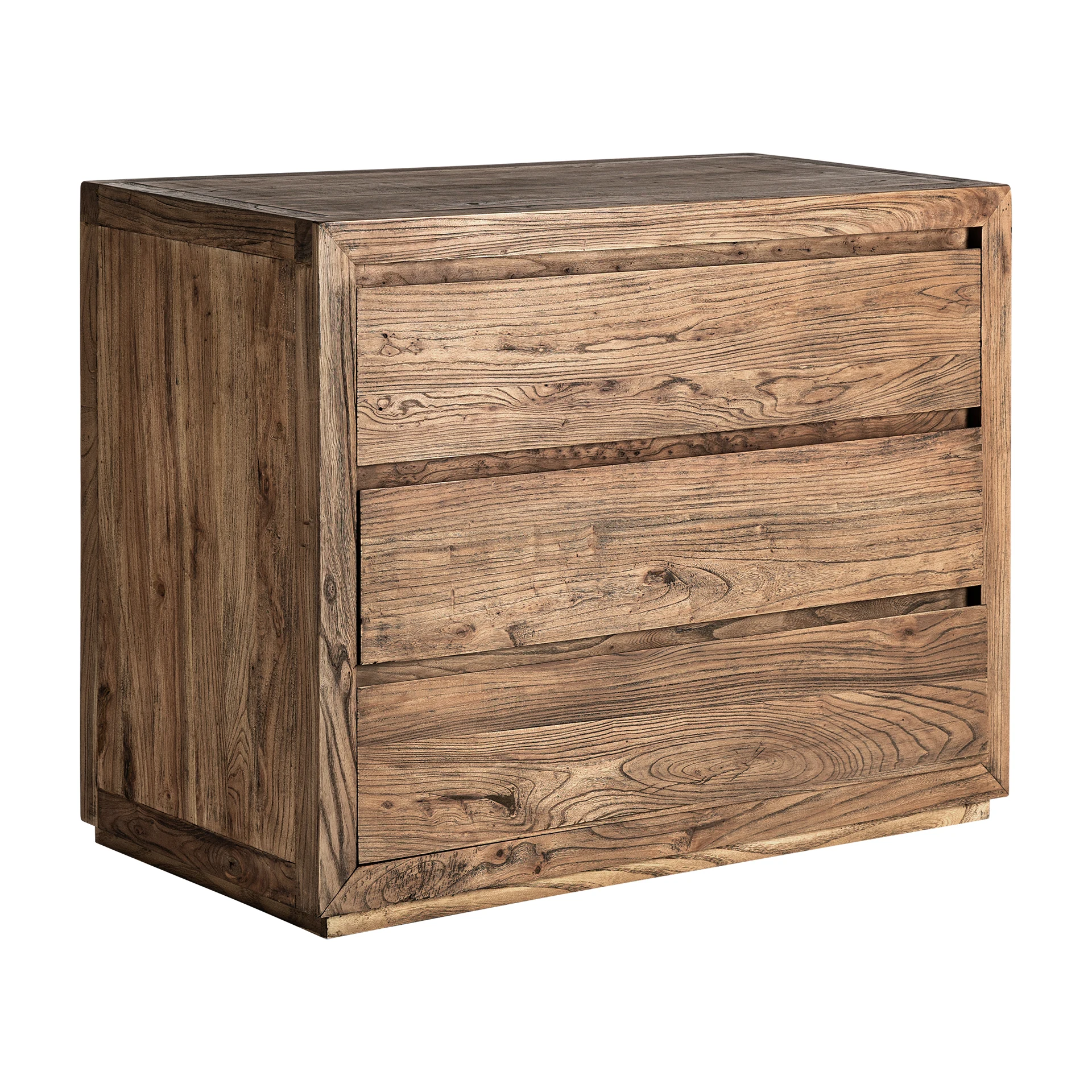 Comoda cu Sertare din Lemn de Ulm, Maro, 102x51x81 cm, Stil Contemporan - VicalHome 36669 [4]
