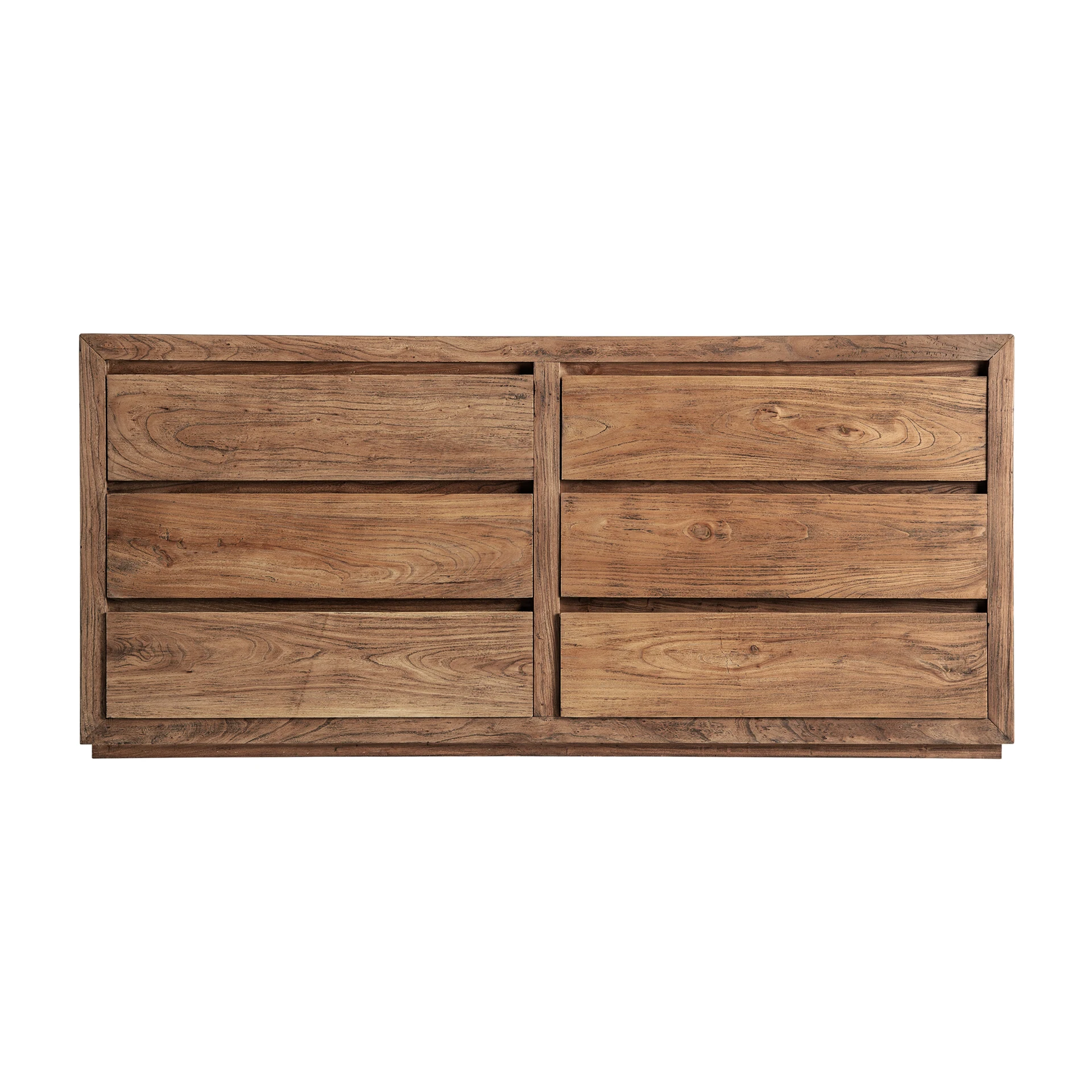 Comoda cu Sertare din Lemn de Ulm, Maro, 180x51x81 cm, Stil Contemporan - VicalHome 36670 [0]