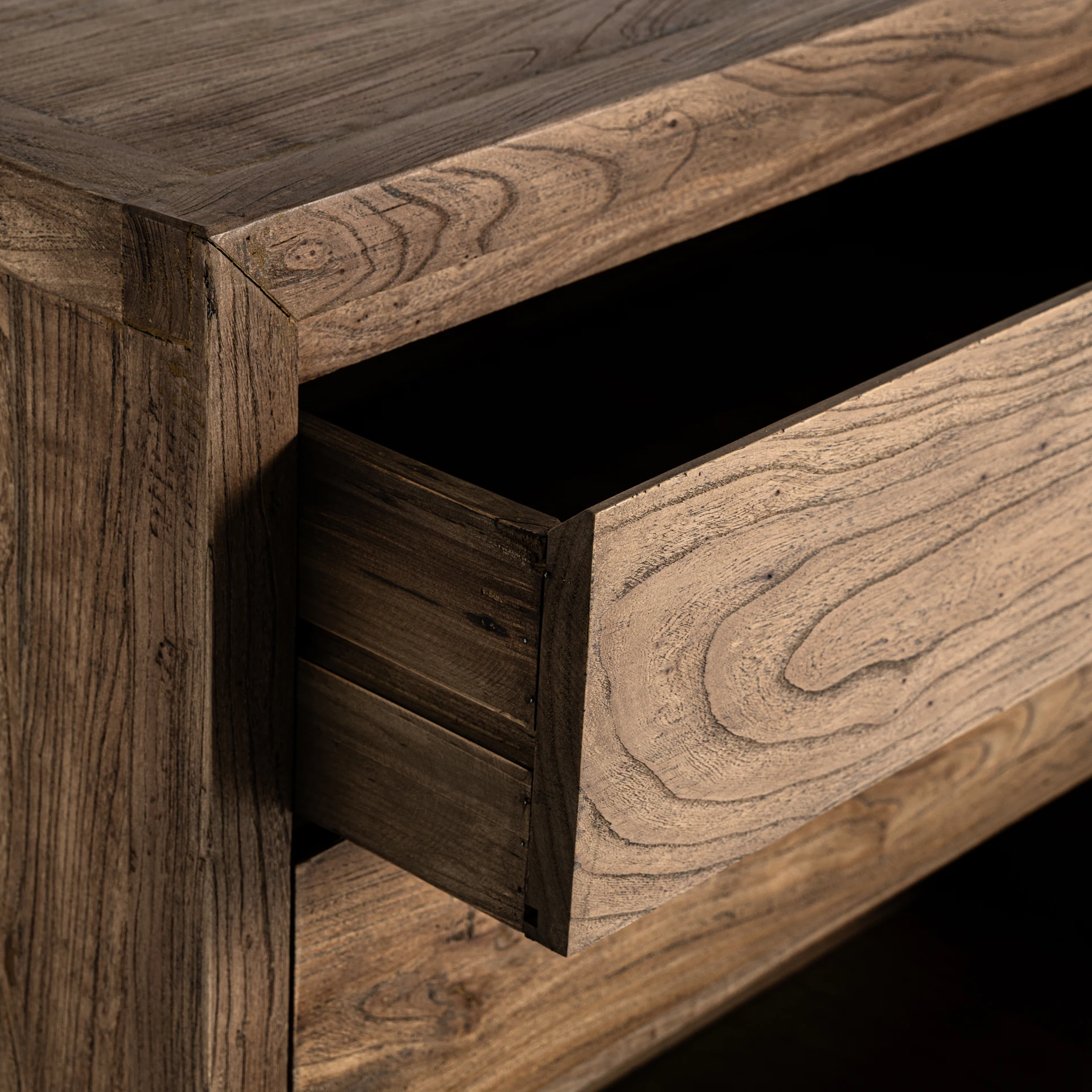 Comoda cu Sertare din Lemn de Ulm, Maro, 180x51x81 cm, Stil Contemporan - VicalHome 36670 [10]