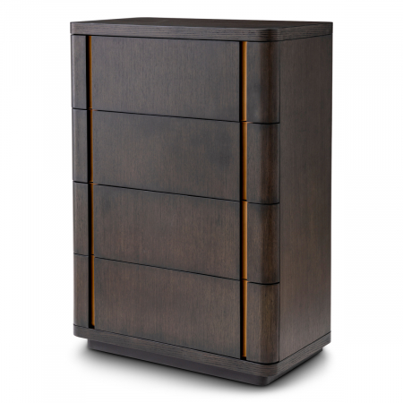 Produse -   Comoda cu sertare Modesto înaltă din furnir de steBorcan mocha 117694 EICHHOLTZ