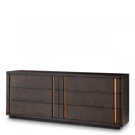 Produse -   Comoda cu sertare Modesto L furnir de steBorcan mocha 117695 EICHHOLTZ