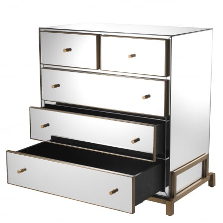   Comoda cu sertare Clarington oglindă sticlă 113660 EICHHOLTZ [2]