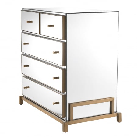   Comoda cu sertare Clarington oglindă sticlă 113660 EICHHOLTZ [1]