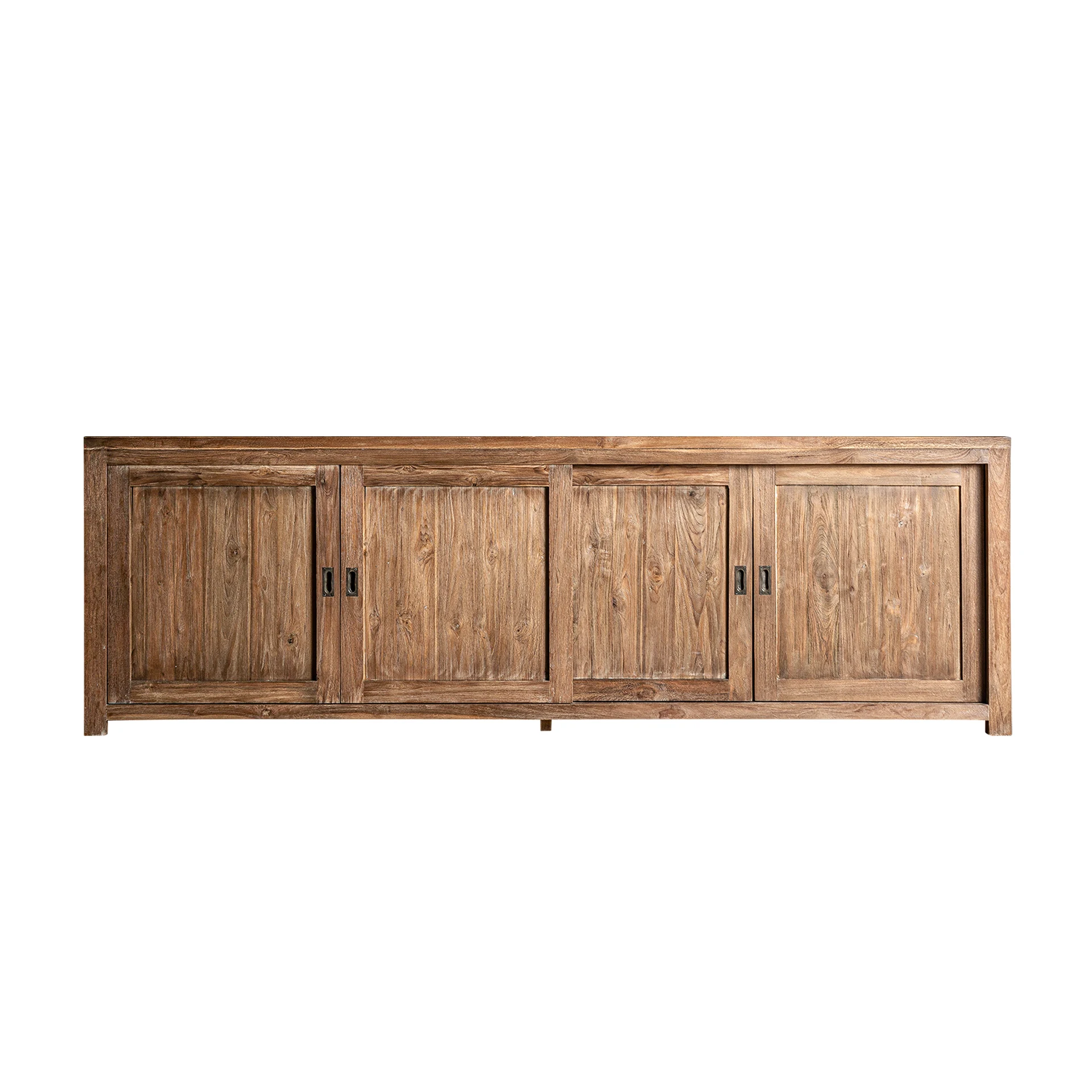 Comoda Inalta din Lemn de Cale Ferata, Maro, 240x55x77 cm - VicalHome 33337 [7]