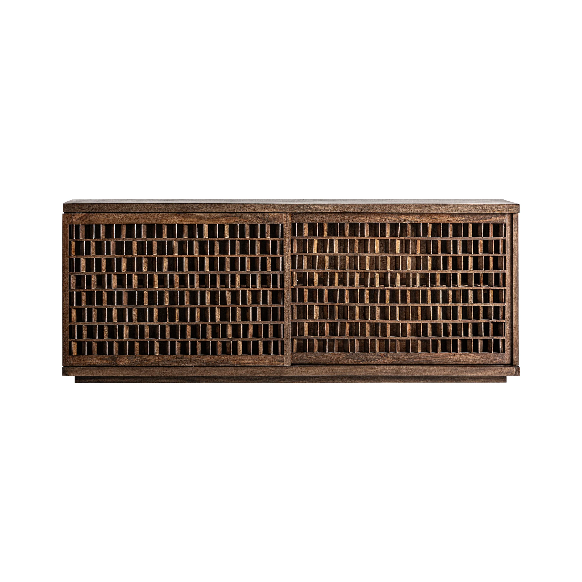 Comoda Inalta din Lemn de Mango, Maro, 205x44x80 cm, Stil Art Deco - VicalHome 34193 [5]
