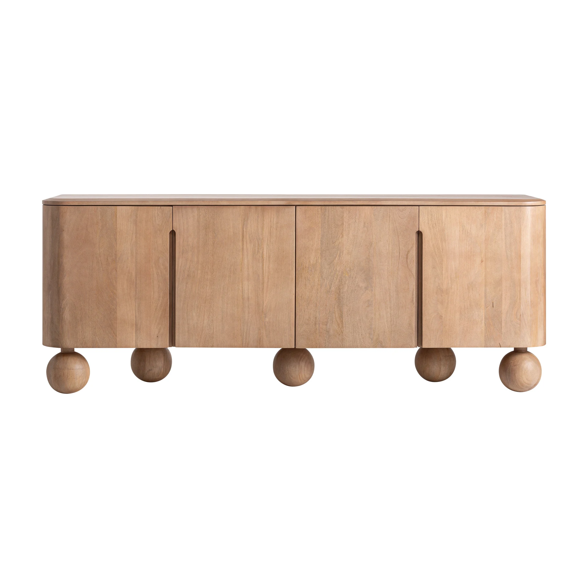 Comoda Inalta din Lemn de Mango, Maro, 210x45x81 cm, Stil Contemporan - VicalHome 37081 [0]