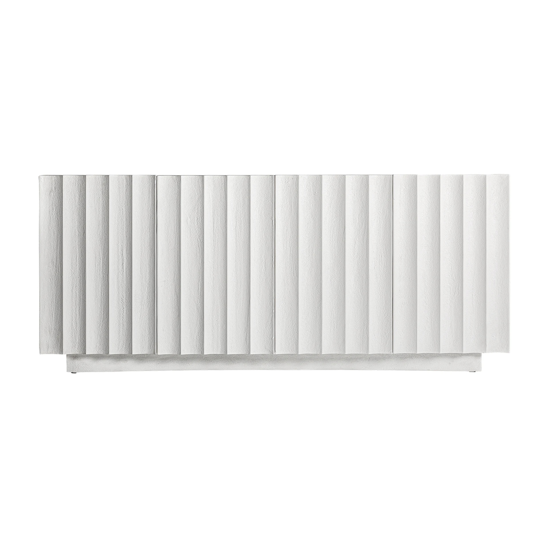 Comoda Inalta din Resin si Mdf Wood, Alba, 180x40x77 cm, Stil Art Deco - VicalHome 33478 [2]