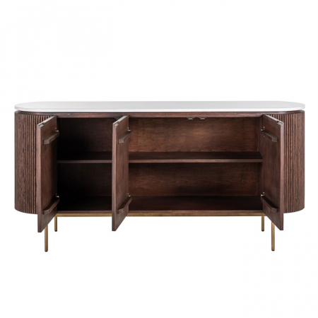 Comoda lux lemn stejar Daiva, 180 cm, blat marmura artificiala, 7565 - Richmond Interiors [5]