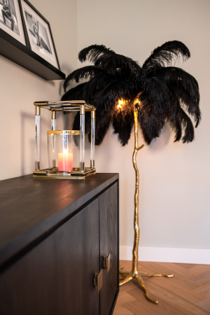 Comoda premium cu 4 usi Bever, 200 cm, din furnir stejar cu picioare metal, 7481 - Richmond Interiors [4]