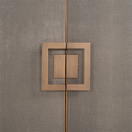 Comoda premium cu 4 usi Damo, 193 cm, din furnir stejar, PU si metal, 7521 - Richmond Interiors [9]