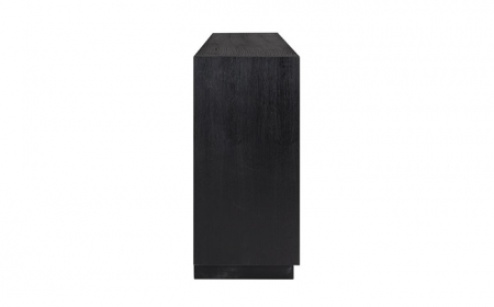 Comoda premium neagra 3/4 usi Kelda, 190/240 cm, furnir stejar, 6500 BLACK - Richmond Interiors [3]