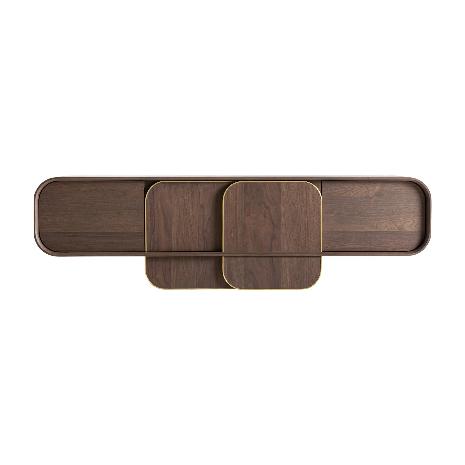 Produse - Comoda Tv 200x50x58 cm, Lemn de Stejar Nuc - VicalHome VicalHome 38826