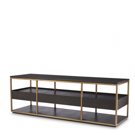 Comode TV -   Dulap TV Parker S mocha furnir de steBorcan drept. 115113 EICHHOLTZ