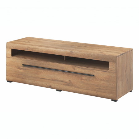 Comode TV - Comoda Tv MDF stejar Frazier 160 cm cu sertar, stejar grandson
