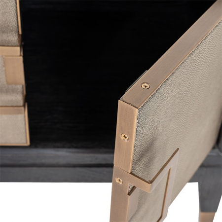 Comoda TV premium cu 4 usi Damo, 185 cm, din furnir stejar, PU si metal, 7522 - Richmond Interiors [6]