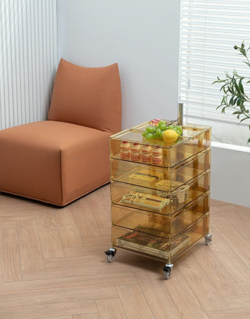 Comodă Vision 41x50x74 cm, Policarbonat Transparent - King Home [11]