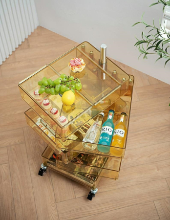 Comodă Vision 41x50x74 cm, Policarbonat Transparent - King Home [13]