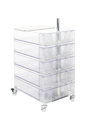 Produse - Comodă Vision 41x50x74 cm, Policarbonat Transparent - King Home
