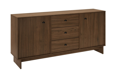 Produse - Comoda Yori Villa 52.6 cm, cu 2 Uși și 3 Sertare, Nuc Villa - COMAD