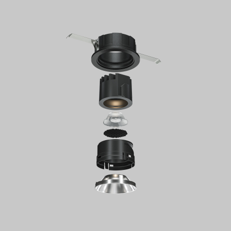 Componente corp de iluminat Accesorii, Aluminiu Negru, Maytoni HoneyComb-D26 [3]