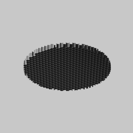 Componente corp de iluminat Focus LED, Aluminiu Negru, Maytoni HoneyComb-D50 [1]