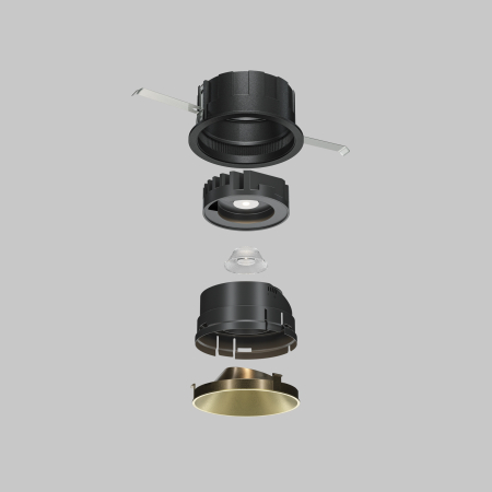 Componente corp de iluminat Wise, Plastic Auriu mat, Maytoni Ring057-10-MG [3]