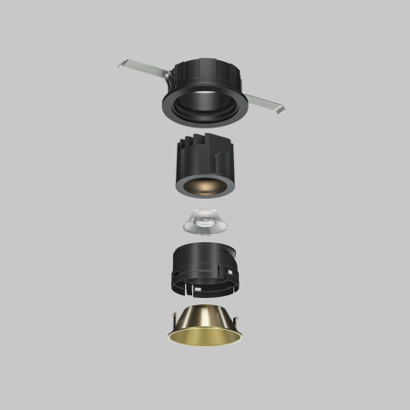 Componente corp de iluminat Wise, Plastic Auriu mat, Maytoni Ring057-7-MG [3]