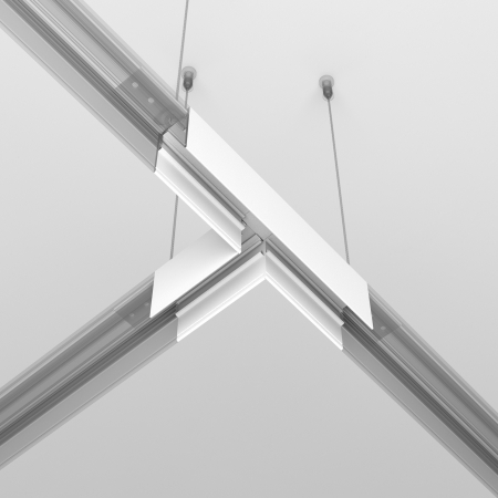 Componente pentru sistem de șină cu montaj pe suprafață Accesorii pentru șine Exility, Aluminiu Alb, Maytoni TRA034CT-41W-DE [1]