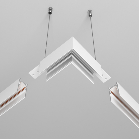 Componente pentru sistem de șină cu montaj pe suprafață Accesorii pentru șine Exility, Aluminiu Alb, Maytoni TRA034HCL-41W [4]