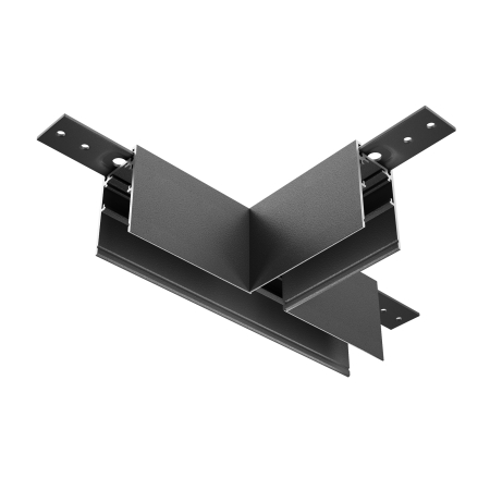Produse - Componente pentru sistem de șină cu montaj pe suprafață Accesorii pentru șine Exility, Aluminiu Negru, TRA034CT-41B-DE