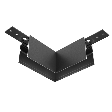 Produse - Componente pentru sistem de șină cu montaj pe suprafață Accesorii pentru șine Exility, Aluminiu Negru, TRA034HCL-41B