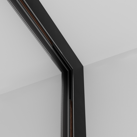 Componente pentru sistem de șină cu montaj pe suprafață Accesorii pentru șine Exility, Aluminiu Negru, TRA034ICL-41B [2]