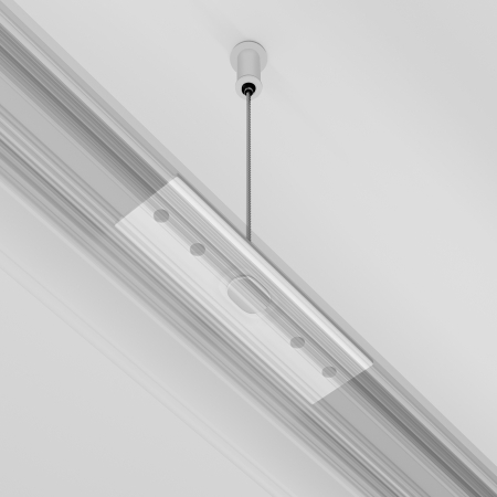 Componente pentru sistem de șină cu montaj pe suprafață Accesorii pentru șine Exility, Metal Alb, Maytoni TRA034SW-2W [1]