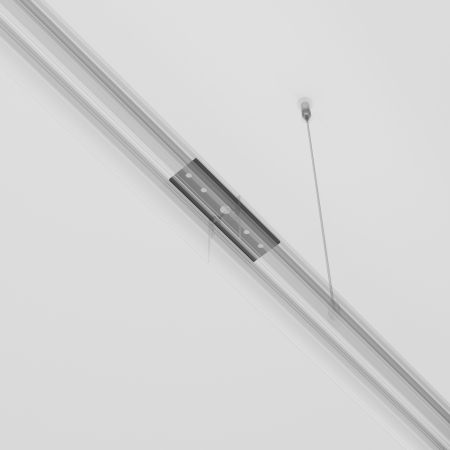 Componente pentru sistem de șină cu montaj pe suprafață Accesorii pentru șine Exility, Metal Negru, Maytoni TRA034C-21B [1]