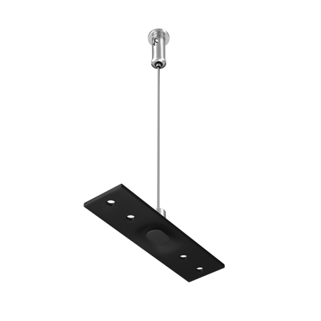 Componente pentru sistem de șină cu montaj pe suprafață Accesorii pentru șine Exility, Oțel inoxidabil Negru, TRA034SW-2B [4]