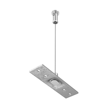 Produse - Componente pentru sistem de șină cu montaj pe suprafață Accesorii pentru șine Exility, Oțel inoxidabil Negru, TRA034SW-2B