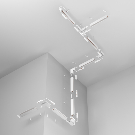Componente pentru sistem de șină cu montaj pe suprafață Accesorii pentru șine Exility, Plastic Alb, Maytoni TRA034EC-41W [4]