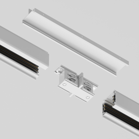 Componente pentru sistem de șină cu montaj pe suprafață Accesorii pentru șine Trinity, Aluminiu Alb, Maytoni TRA005TL-31W [4]