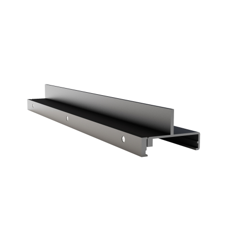 Produse - Componente pentru sistem de șină cu montaj pe suprafață Accesorii pentru șine Trinity, Aluminiu Negru, TRA005TL-31B