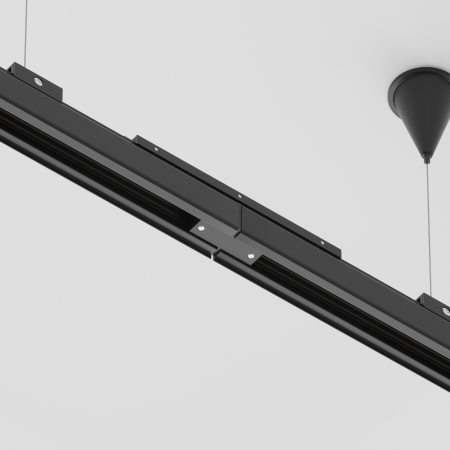 Componente pentru sistem de șină cu montaj pe suprafață Accesorii pentru șine Trinity, Aluminiu Negru, TRA005TL-31B [3]