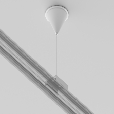 Componente pentru sistem de șină cu montaj pe suprafață Accesorii pentru șine Trinity, Plastic Alb, Maytoni TRA005WS-31W [1]