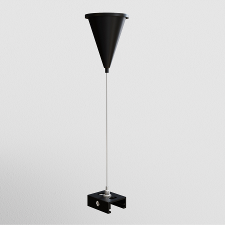 Componente pentru sistem de șină cu montaj pe suprafață Accesorii pentru șine Trinity, Plastic Negru, Maytoni TRA005WS-31B [2]