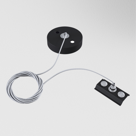Componente pentru sistem de șină cu montaj pe suprafață Accesorii pentru șine Unity, Metal Negru, Maytoni TRA001CW-11B [2]