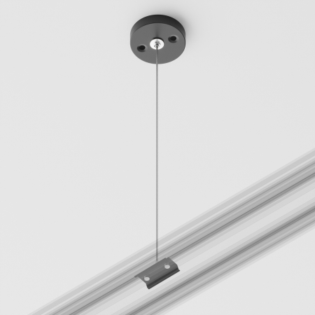 Componente pentru sistem de șină cu montaj pe suprafață Accesorii pentru șine Unity, Metal Negru, Maytoni TRA001CW-11B [1]