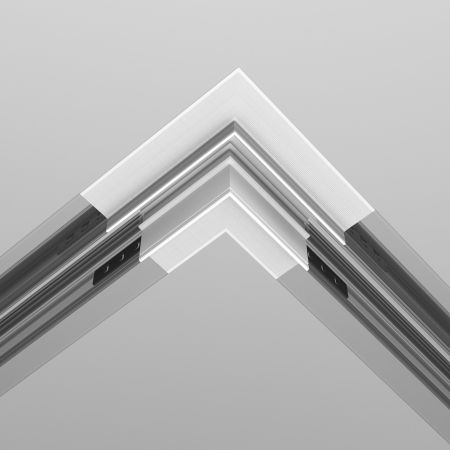 Componente sistem de șine încastrate Accesorii pentru șine Exility, Aluminiu Alb, Maytoni TRA034CL-42.12W [1]