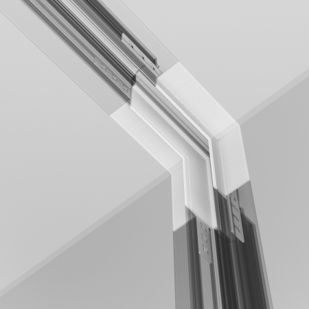Componente sistem de șine încastrate Accesorii pentru șine Exility, Aluminiu Alb, Maytoni TRA034ICL-42.12W [1]