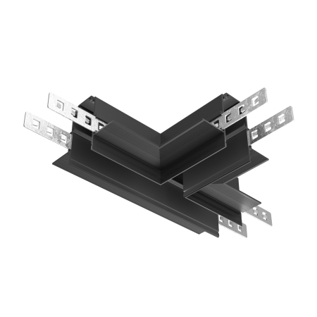 Produse - Componente sistem de șine încastrate Accesorii pentru șine Exility, Aluminiu Negru, Maytoni TRA034CT-42.12B
