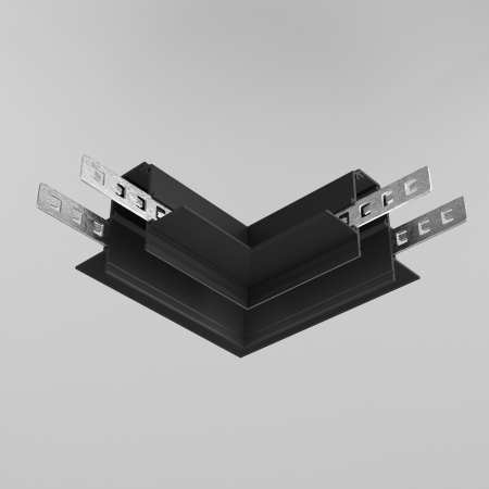 Produse - Componente sistem de șine încastrate Accesorii pentru șine Exility, Aluminiu Negru, Maytoni TRACL034-42B-R