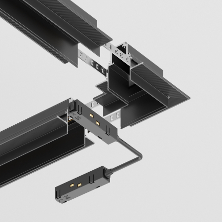 Componente sistem de șine încastrate Accesorii pentru șine S35, Aluminiu Negru, Maytoni TRA004CL-22B [5]
